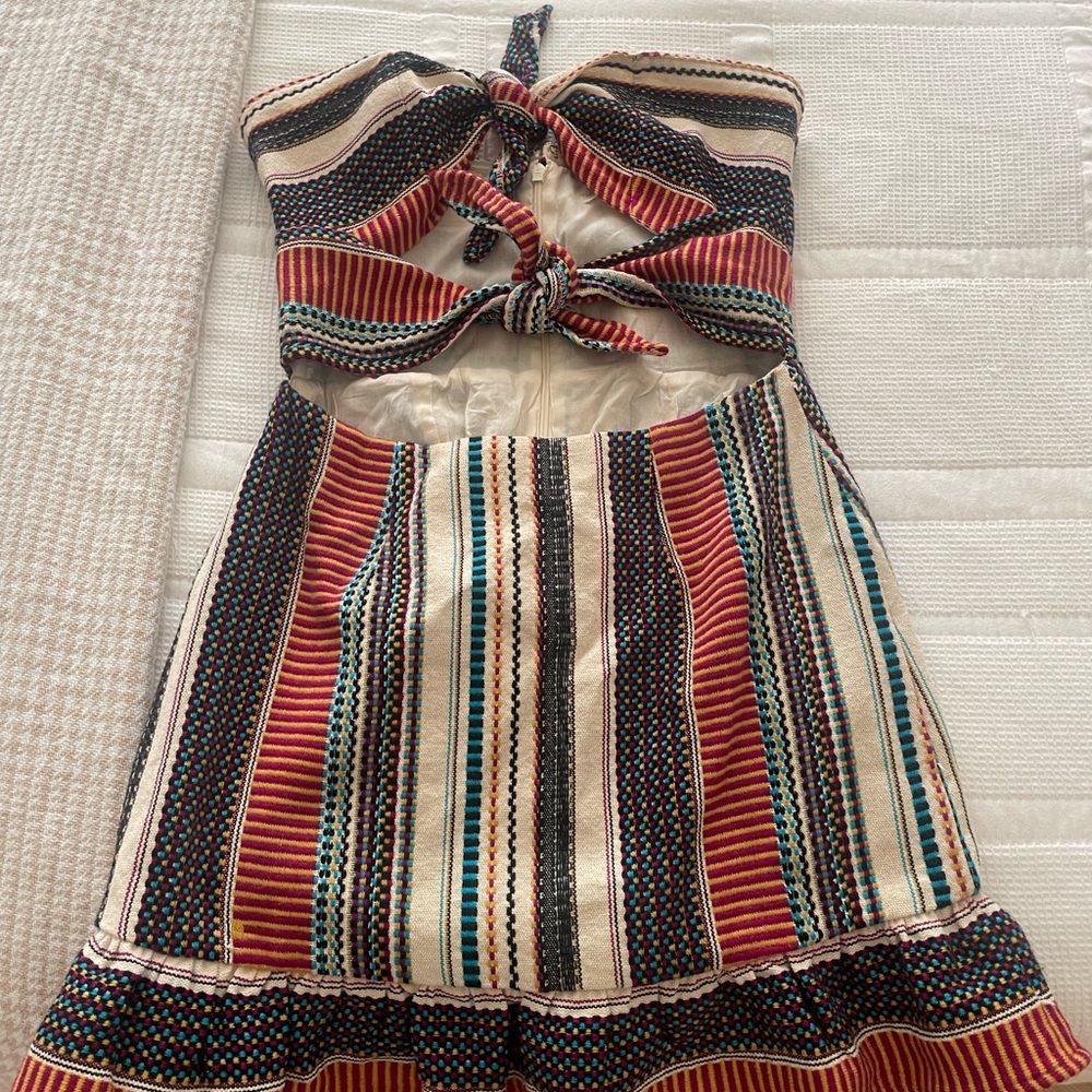 Tularosa Striped Mini Dress